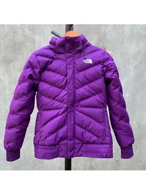 North Face Purple Down Jacket with Hood 600